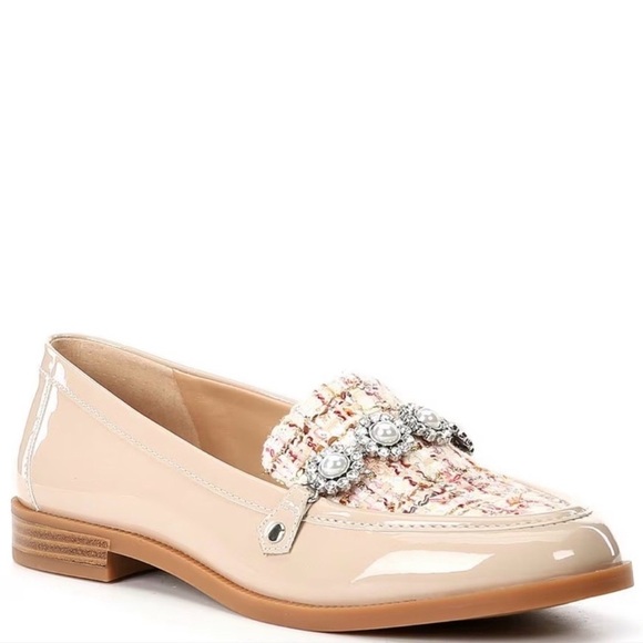 Copper Key Shoes - Copper Key Jewel Tinsel Tweed Loafers SZ 6.5